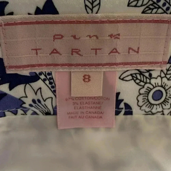 Pink Tartan Blue Paisley Skirt sz  8 - Picture 4 of 10